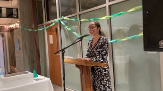 Noni Thomas López&#39;s introduction, at the celebration of the Joukowsky Family Library