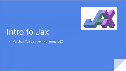 Introduction to Jax