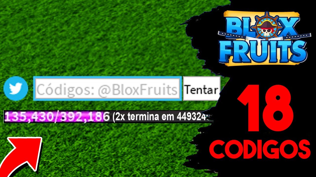 NOVOS CODIGOS DE 2X XP NO BLOX FRUITS!! FUNCIONANDO!! double xp