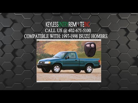 How To Replace Isuzu Hombre Key Fob Battery 1997 1998