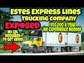 Estes Express Lines Trucking Company Exposed | $100,000 Net Paystubs | No CDL Required To Get Hired