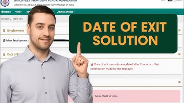 Date of Exit Can only be updated after 2 Month