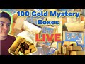 Opening 100 Gold and Diamond Dig It Mystery Boxes Live