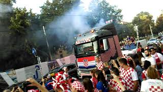 Osijek-15.07.2018. Sp Rusija 2018 - Slavlje Na Ulicama Gradacelebration On The Streets Of The City