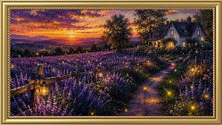 Firefly Lavender Twilight 4K | Summer Evening Art Slideshow For Your TV | Frame TV Art Screensaver screenshot 3