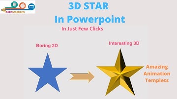 MAKE 3D STARS IN POWERPOINT