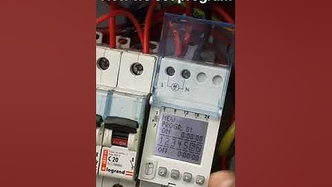 Legrand Astro D21 Timer factory reset and programming