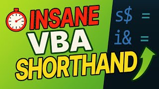 Write VBA Faster: Powerful Shorthand Tips to Clean Up Your Code!