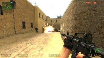 Counter Strike Source v92 - Assault Rifles [DUST 2] [vs BOTS] 2023