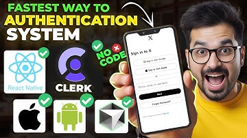 How to develop Authentication system for your React native Expo Mobile app using clerk for FREE
