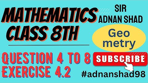 class 8 math exercise 4.2 question 4,5,6,7,8