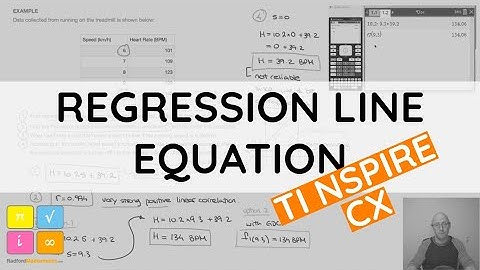 Finding the Regression Line Equation, Correlation Coefficient, and Predicting Values | TI-Nspire CX