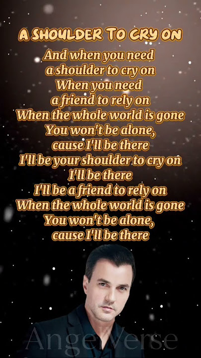 A Shoulder To Cry On - Tommy Page #tommypage #lyricshorts #musicshorts #angelversemusic