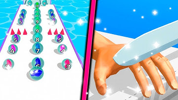 ASMR Slicing Vs Marble Run 3D All Levels Android iOS Gameplay Walkthrough 4K Nr 37