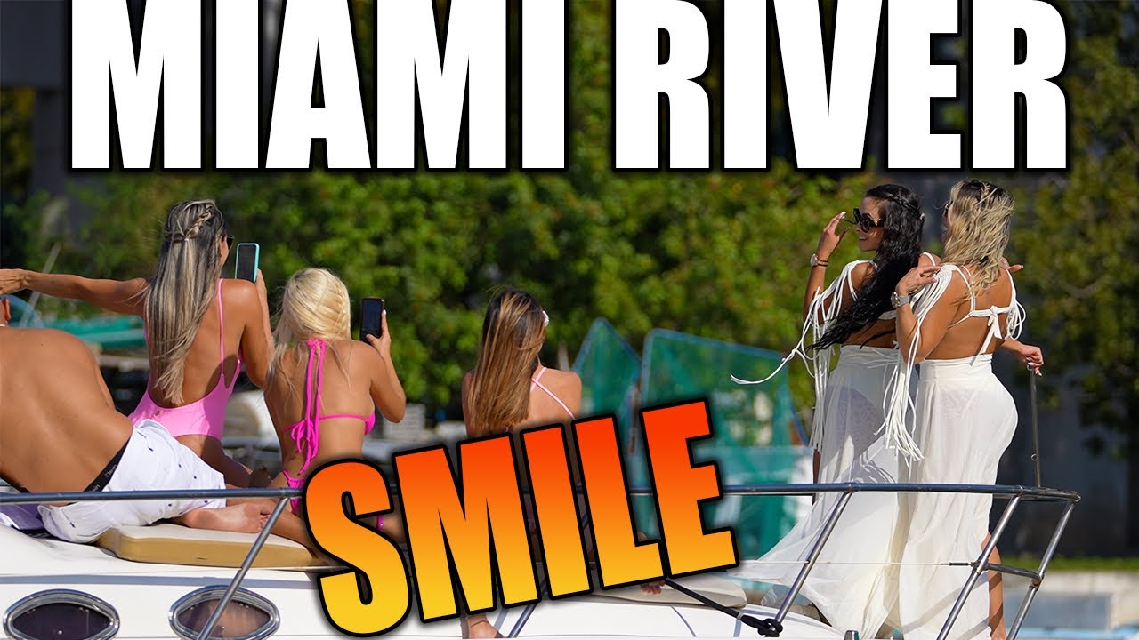 ⁣SMILE BABE, YOU'RE BEAUTIFUL | SUPERYACHTS+SEXY BABES | MIAMI RIVER | DRONEVIEWHD