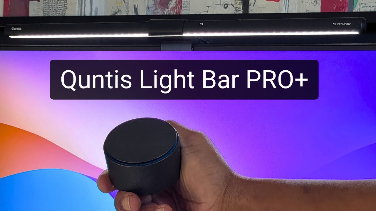 Quntis LED Monitor Light Review - ET Speaks From Home