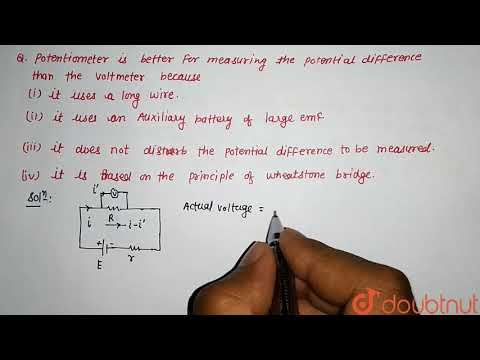 Video: De ce potențiometrul este mai bun decât voltmetrul?
