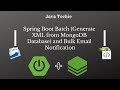 Spring Boot Batch (Generate XML from MongoDB Database) and Bulk Email Notification