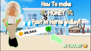 HOW TO MAKE MONEY FAST IN HORSE VALLEY!  || #roblox #horsevalley || alexthequestrian