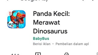 Panda kecil : Merawat Dinosaurus | Game anak | Game Playstore screenshot 2