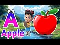 Phonics Song 2 with TWO Words in 3D - A For Airplane - ABC Alphabet Songs with Sounds for Children