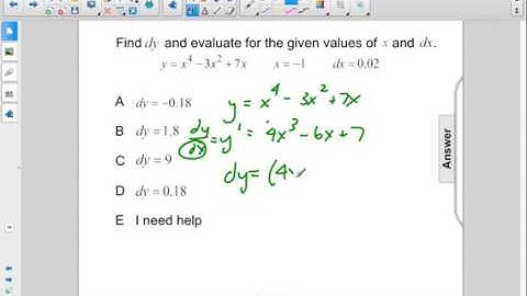 AP Physics C Calculus Derivatives Differentials Q39
