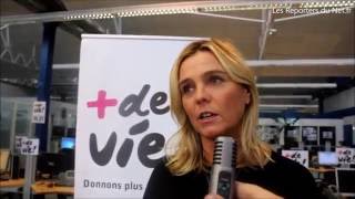 Marine Vignes assure en partie l'animation de la soirée + de Vie, sur France 3