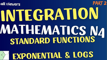 Mathematics N4 Integration - Exponential and Logarithmic Functions @mathszoneafricanmotives