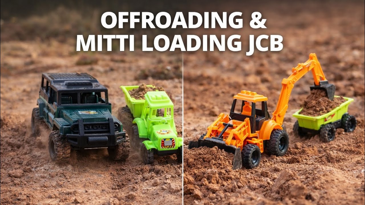 JCB Ka Power 💪 | Mitti Loading + Offroading Full Action Video 🚜🔥