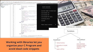 How to Progam a Salary Calculator. Part 1 - Learning C Programming by coding