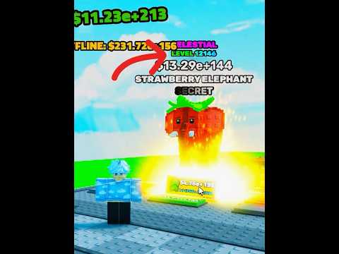 I Got Strawberry Elephant and MAXED Him in Swing Obby for Brainrots😍#roblox #usa #brainrots