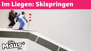 Skispringen im Liegen | DieMaus | WDR