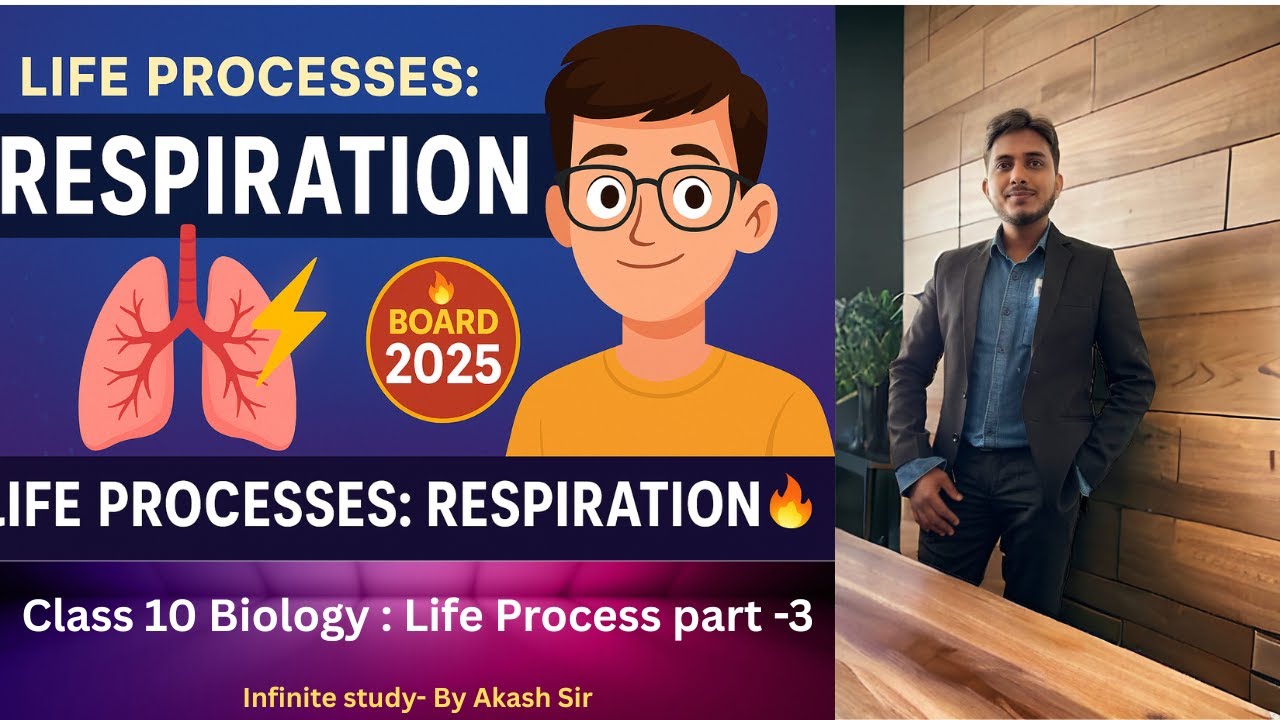 🧬 Class 10 Science Life Processes Part 3 | Respiration Explained with ...