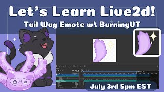 Let's Learn Live2D! - Tail Wag Emote Tutorial with BurningVT