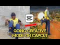 Going creative mode on capcut android editing