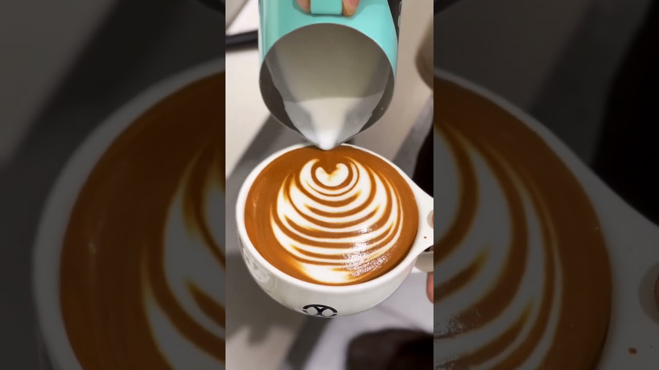 Slowleaf Latte Art 🎨| Coffee Art #art #baristalife #barista
