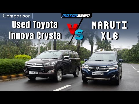 2022 Maruti XL6 vs Used Toyota Innova Crysta - What To Buy? | MotorBeam