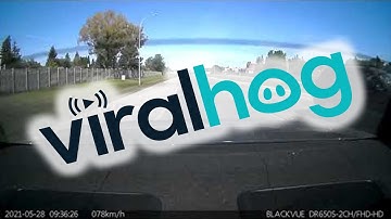 Distracted Driver Almost Accidentally Performs Pit Maneuver || ViralHog