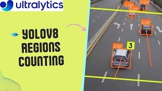 Task 10 Object Counting in Different Regions using Ultralytics YOLOv8