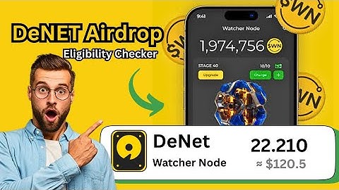 ⚡ Denet Storage Airdrop Is Live! Confirm Your Watcher Node Eligibility Before It Ends! 🚀