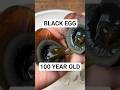 This egg is 100 years old... or is it? 🥚🖤 #centuryegg #asmr #oddlysatisfying