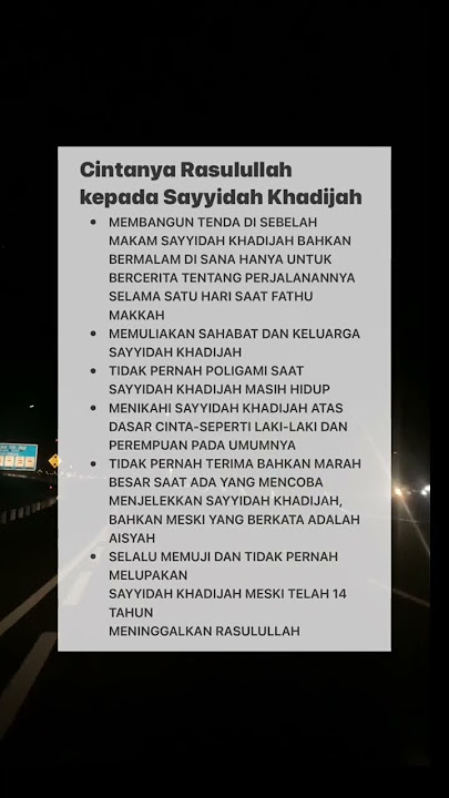 Cintanya Rasulullah kepada Sayyidah Khadijah | MasyaAllah 🥰