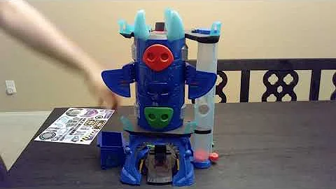 PJ Masks Deluxe Battle HQ Playset Unboxing And Assembly