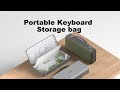 Hagibis Keyboard Portable Carrying Case EVA Travel Pouch Electronic Organizer Travel Case Bag