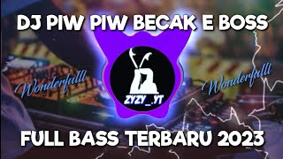 Dj Piw Piw Becak E Boss Full Bass || Sound Jay Jax Tiktok Viral 2023