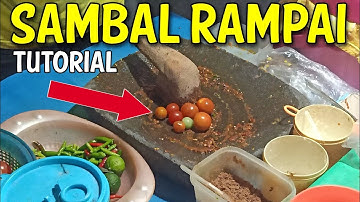 SAMBAL MENTAH RAMPAI KHAS LAMPUNG ALA WARUNG CAK RAFIQ TAMAN PARKIR METRO