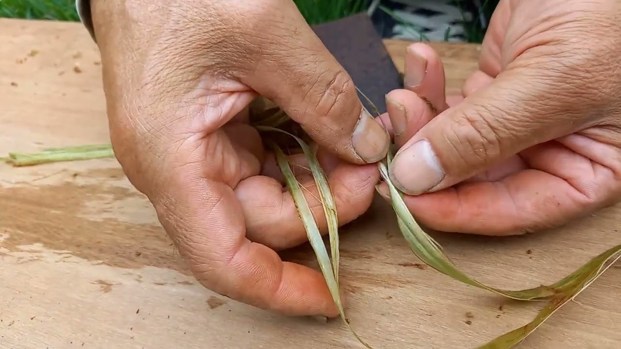 20220804 カラムシから繊維を取る