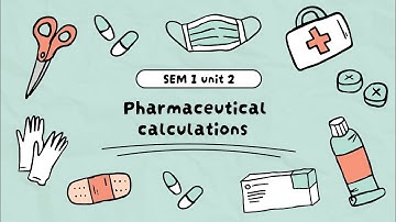 Unit 2 Sem 1 | Pharmaceutical Calculations Examples Made Super Easy 💊📐
