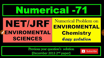Environmental chemistry (NTA UGC NET JRF)| environmental sciences| mind mapping