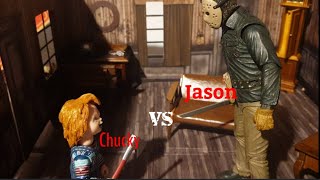 Jason Voorhees Vs Chucky Stop Motion (Remake)